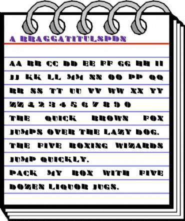 a_BraggaTitulSpDn Regular animated font preview a_BraggaTitulSpDn Regular animated font preview