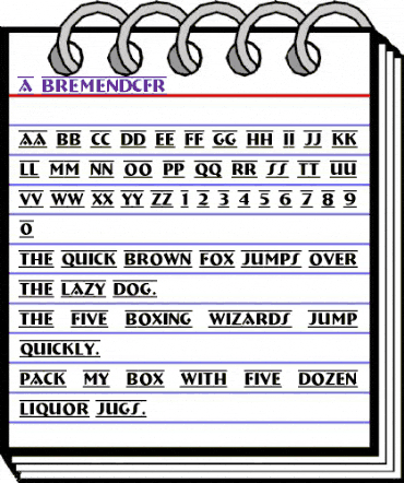 a_BremenDcFr Regular animated font preview a_BremenDcFr Regular animated font preview