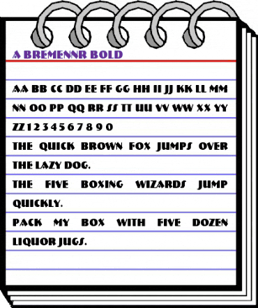 a_BremenNr Bold animated font preview a_BremenNr Bold animated font preview