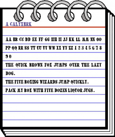 a_CalyxBrk Regular animated font preview a_CalyxBrk Regular animated font preview