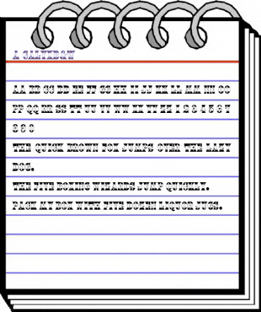 a_CalyxB&W Regular animated font preview a_CalyxB&W Regular animated font preview