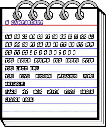 a_CampusCmUp Regular animated font preview a_CampusCmUp Regular animated font preview