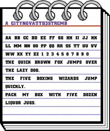 a_CityNovaTtD3StrCmb Regular animated font preview a_CityNovaTtD3StrCmb Regular animated font preview