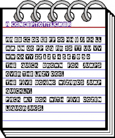 a_ConceptoTtlCmBr Regular animated font preview a_ConceptoTtlCmBr Regular animated font preview