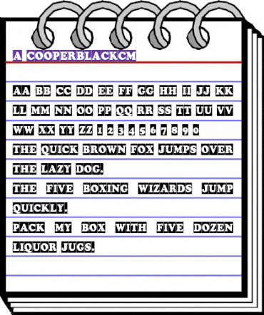a_CooperBlackCm Regular animated font preview a_CooperBlackCm Regular animated font preview