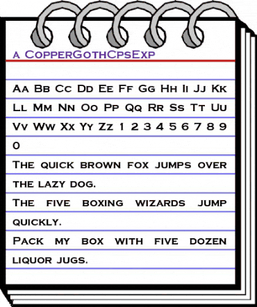 a_CopperGothCpsExp Regular animated font preview a_CopperGothCpsExp Regular animated font preview