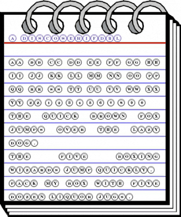 a_DiscoSerifDbl Regular animated font preview a_DiscoSerifDbl Regular animated font preview