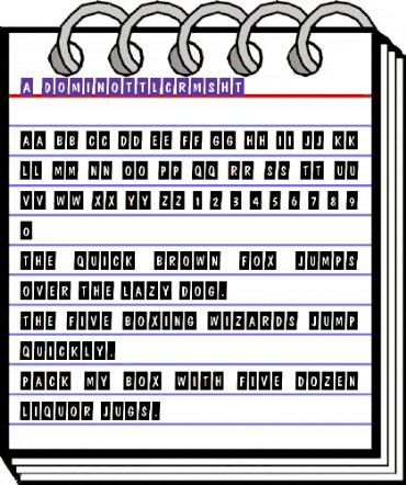 a_DomInoTtlCrmSht Regular animated font preview a_DomInoTtlCrmSht Regular animated font preview