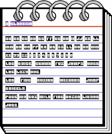 a_GladeCm Regular animated font preview a_GladeCm Regular animated font preview