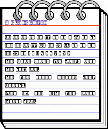 a_GladeCmFsh Regular animated font preview a_GladeCmFsh Regular animated font preview