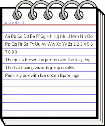 a_GroticLt Regular animated font preview