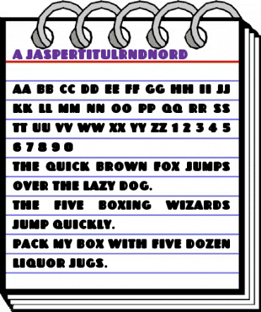 a_JasperTitulRndNord Regular animated font preview a_JasperTitulRndNord Regular animated font preview