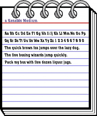 a_KenaWv Medium animated font preview