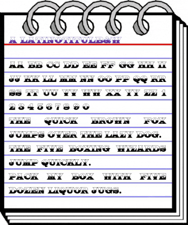 a_LatinoTitulB&W Regular animated font preview a_LatinoTitulB&W Regular animated font preview