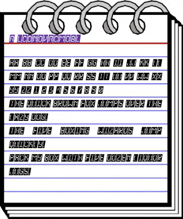 a_LCDNovaCmObl Regular animated font preview a_LCDNovaCmObl Regular animated font preview