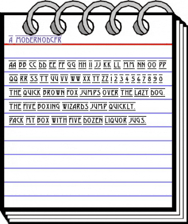 a_ModernoDcFr Regular animated font preview a_ModernoDcFr Regular animated font preview