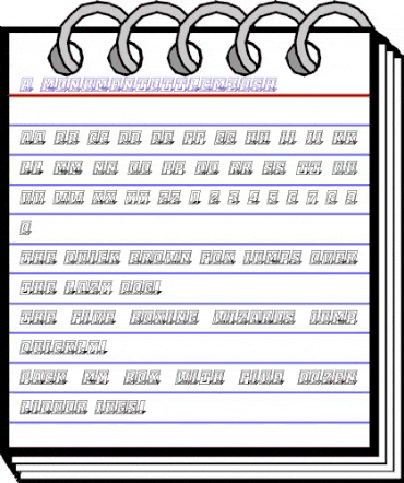 a_MonumentoTtlCm3DSh Normal animated font preview