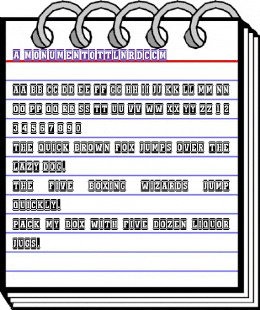 a_MonumentoTtlNrDcCm Normal animated font preview a_MonumentoTtlNrDcCm Normal animated font preview