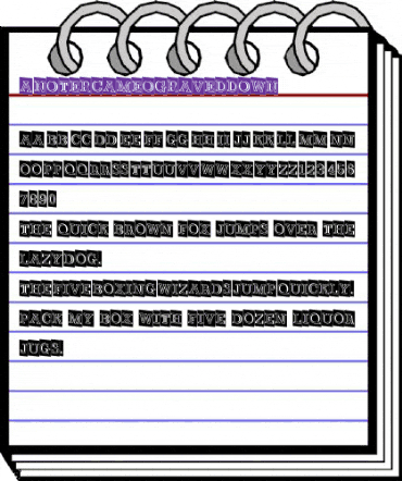 a_NoterCmGrDn Regular animated font preview a_NoterCmGrDn Regular animated font preview