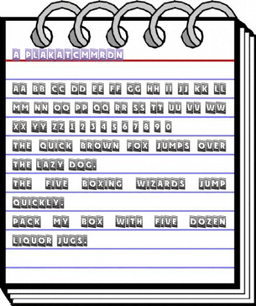 a_PlakatCmMrDn Regular animated font preview a_PlakatCmMrDn Regular animated font preview