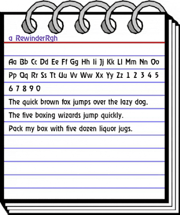 a_RewinderRgh Regular animated font preview a_RewinderRgh Regular animated font preview