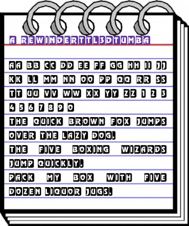 a_RewinderTtl3DTumba Regular animated font preview a_RewinderTtl3DTumba Regular animated font preview