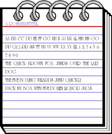 a_RomanusTitul Regular animated font preview a_RomanusTitul Regular animated font preview