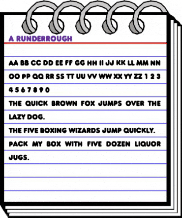 a_RunderRgh Regular animated font preview