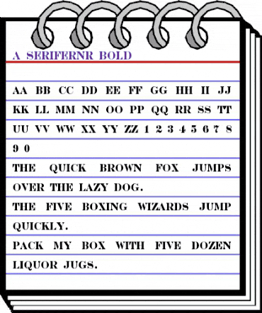 a_SeriferNr Bold animated font preview a_SeriferNr Bold animated font preview
