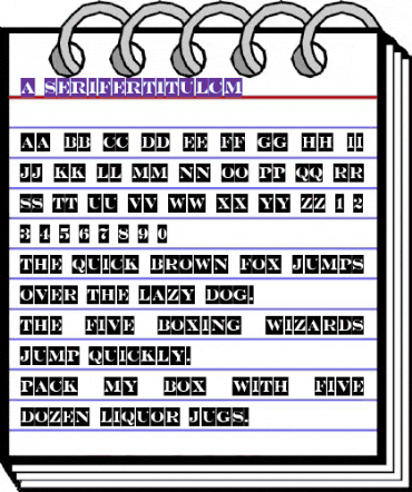 a_SeriferTitulCm Demi animated font preview