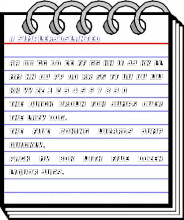 a_Simpler3DSltd Regular animated font preview a_Simpler3DSltd Regular animated font preview