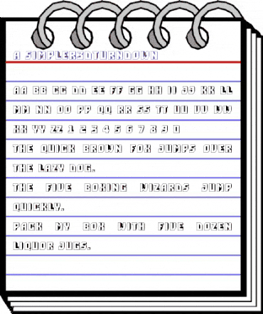 a_Simpler3DTurnDn Regular animated font preview a_Simpler3DTurnDn Regular animated font preview