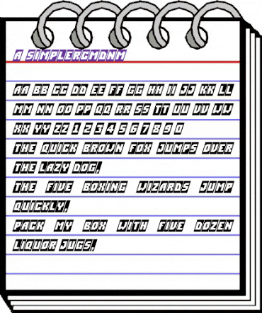 a_SimplerCmDnm Regular animated font preview a_SimplerCmDnm Regular animated font preview