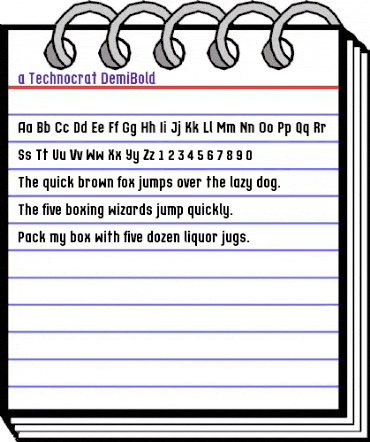 a_Technocrat DemiBold animated font preview a_Technocrat DemiBold animated font preview