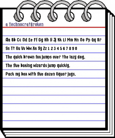 a_TechnocratBrk Regular animated font preview a_TechnocratBrk Regular animated font preview