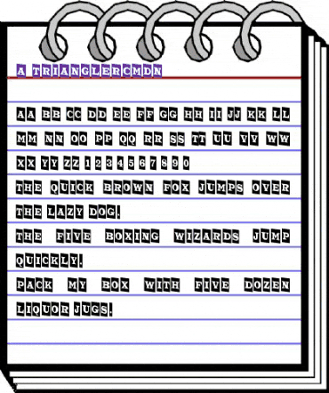 a_TrianglerCmDn Regular animated font preview a_TrianglerCmDn Regular animated font preview