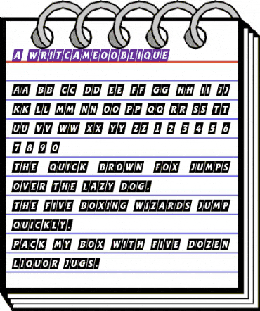 a_WritCmObl Regular animated font preview a_WritCmObl Regular animated font preview