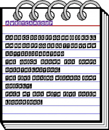 a_WritCmUp Regular animated font preview a_WritCmUp Regular animated font preview