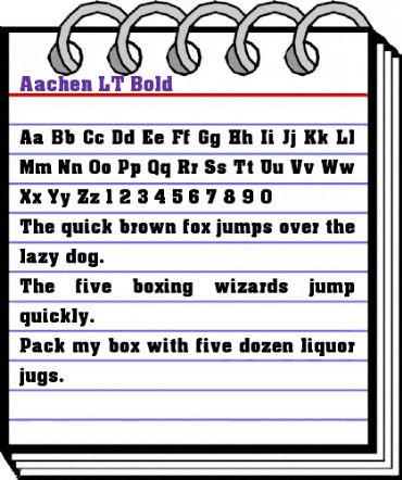 Aachen LT Regular animated font preview Aachen LT Regular animated font preview