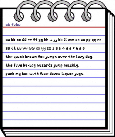 AB FuBu Regular animated font preview AB FuBu Regular animated font preview