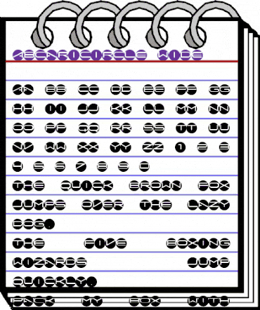 AbcariCircle Wide animated font preview