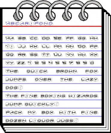 AbcariFond Regular animated font preview AbcariFond Regular animated font preview