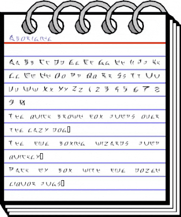 Aborigine Regular animated font preview Aborigine Regular animated font preview