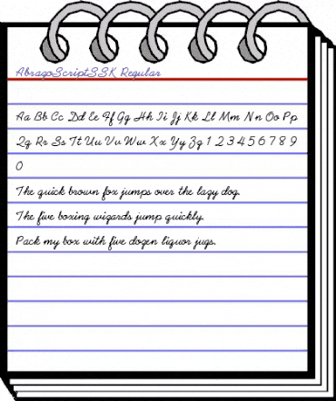 AbrazoScriptSSK Regular animated font preview AbrazoScriptSSK Regular animated font preview
