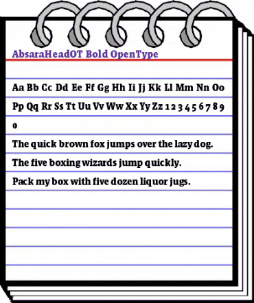 AbsaraHeadOT Bold animated font preview AbsaraHeadOT Bold animated font preview