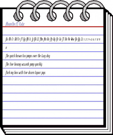 Absinthe FT Italic animated font preview