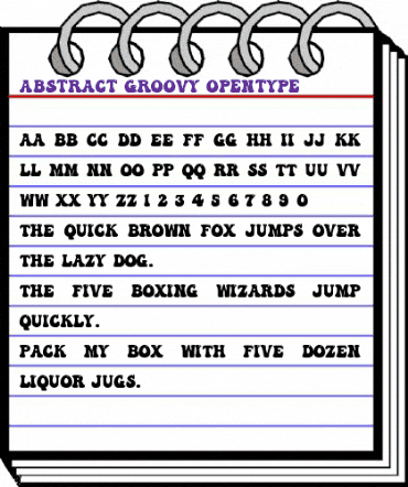a Abstract Groovy Regular animated font preview a Abstract Groovy Regular animated font preview