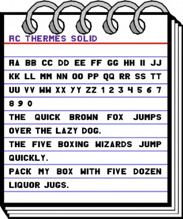 AC Thermes Solid animated font preview AC Thermes Solid animated font preview