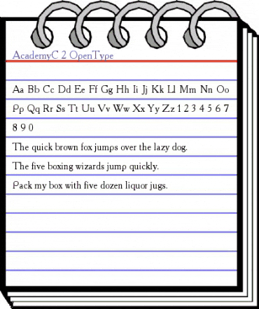 AcademyC Regular animated font preview AcademyC Regular animated font preview