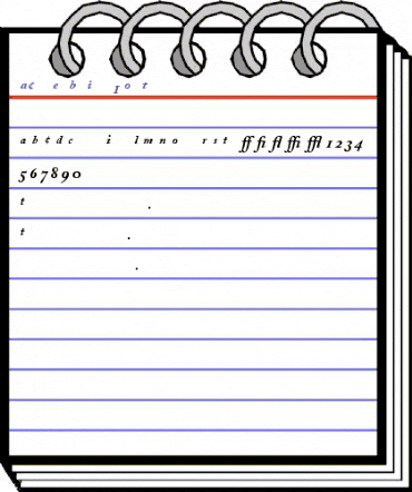 Adobe Caslon Bold Italic Expert animated font preview